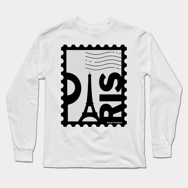 Paris, France Postage Stamp Long Sleeve T-Shirt by LePetitShadow